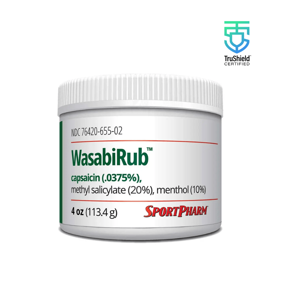WasabiRub triple-action sports topical pain relief gel